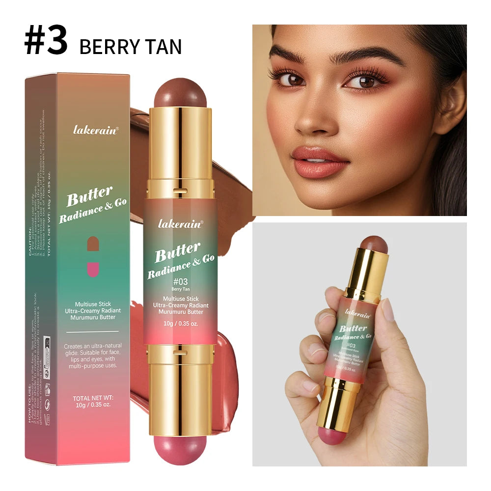 Double Headed Bronzer Blush Stick Multiuse Contouring Makeup - 21