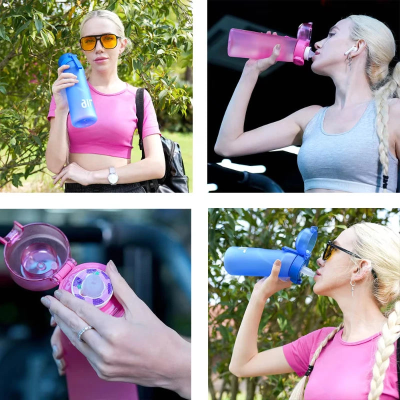 YOCITY Flavored Water Bottle Scented Sports Cup with Flavor Pod