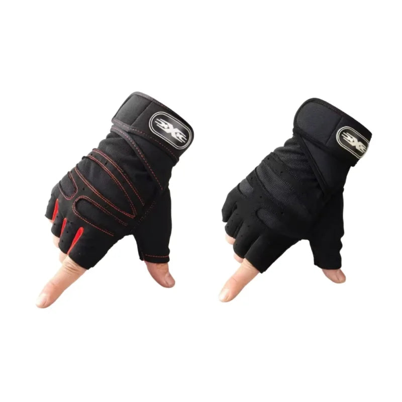 Unisex Half Finger Sports Gloves Fitness Gym Cycling Wrist Support - 11