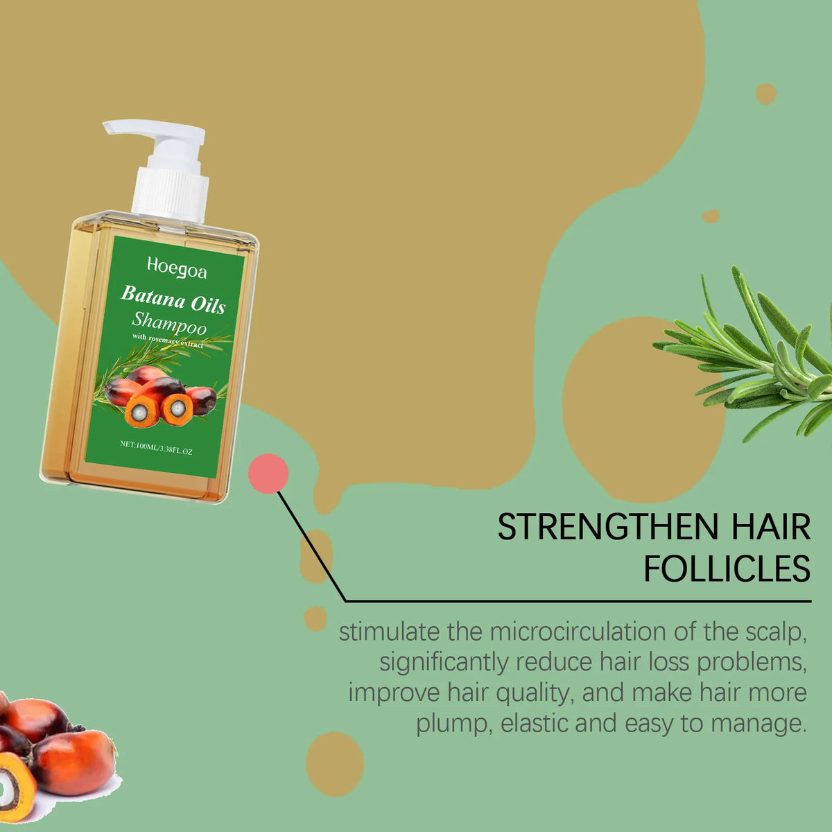 Batana Oil Hair Growth Shampoo Repair Treatment