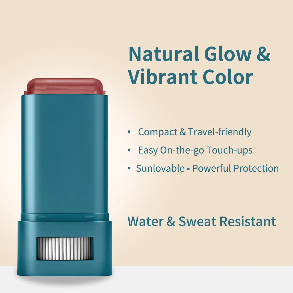 SPF 50 Blush Balm Stick Hydrating Sunscreen Makeup