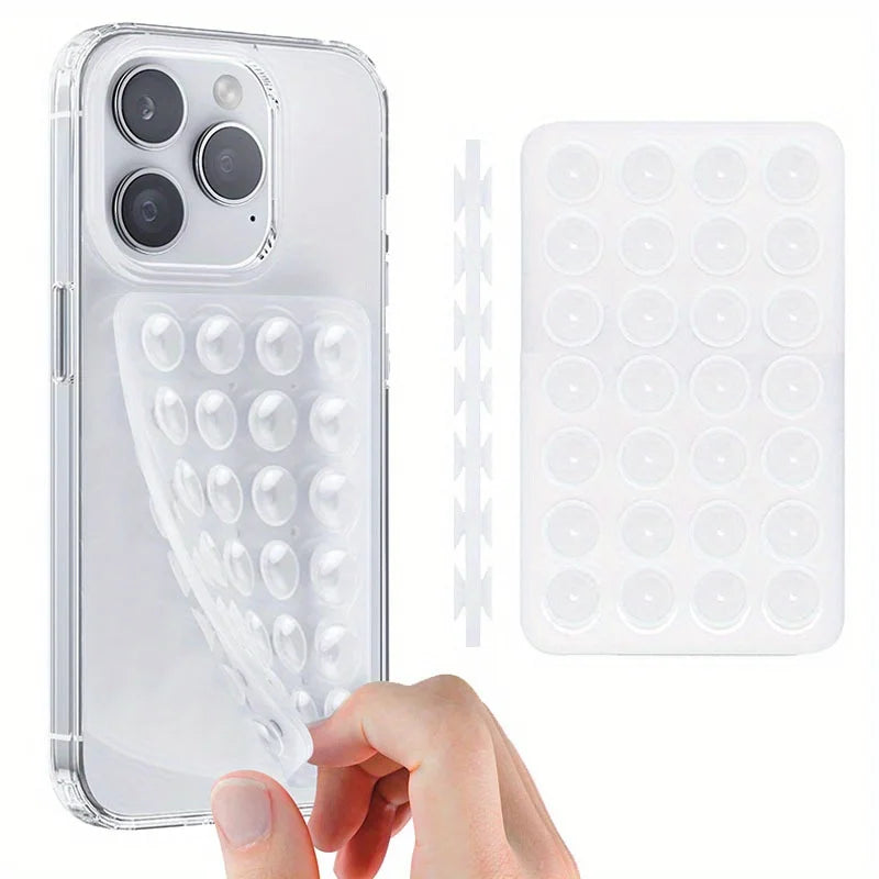 Double Sided Silicone Suction Cup Phone Holder Anti-Slip Stand Mount