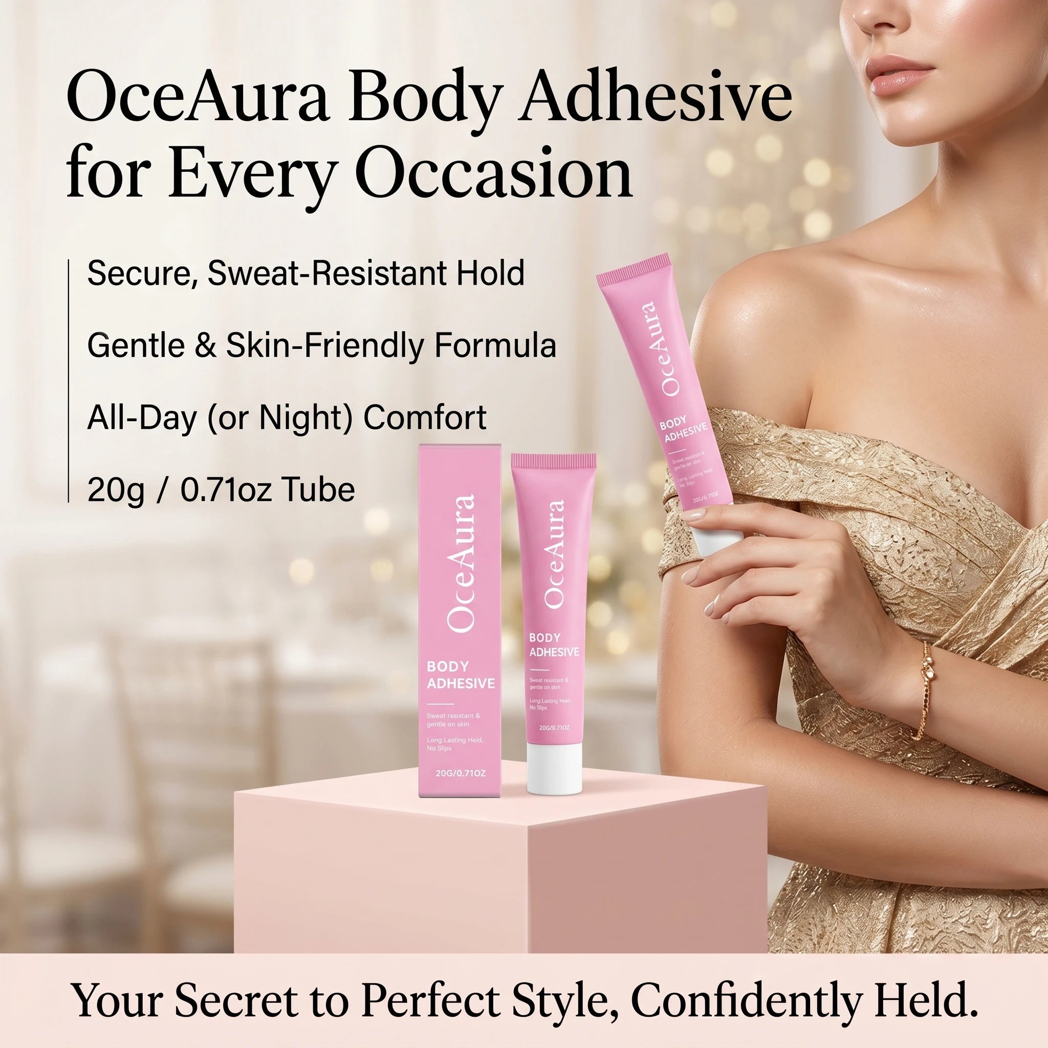 OceAura Body Adhesive for Clothing and Skin All-Day Wear - 3