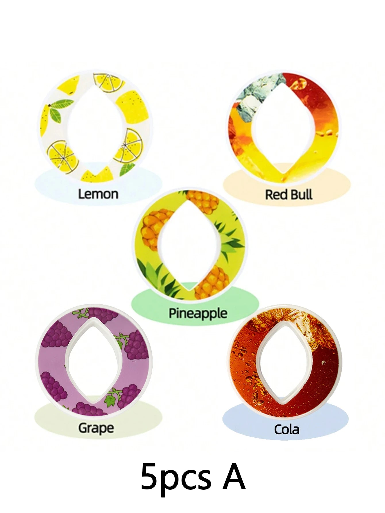 Fruit Flavor Pods for Water Bottles Zero Sugar Calorie Scented Rings - 22