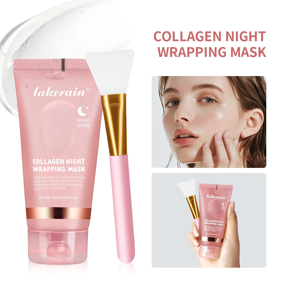 Collagen Jelly Cream Peel-Off Overnight Mask Hydrating Firming Skincare - 6