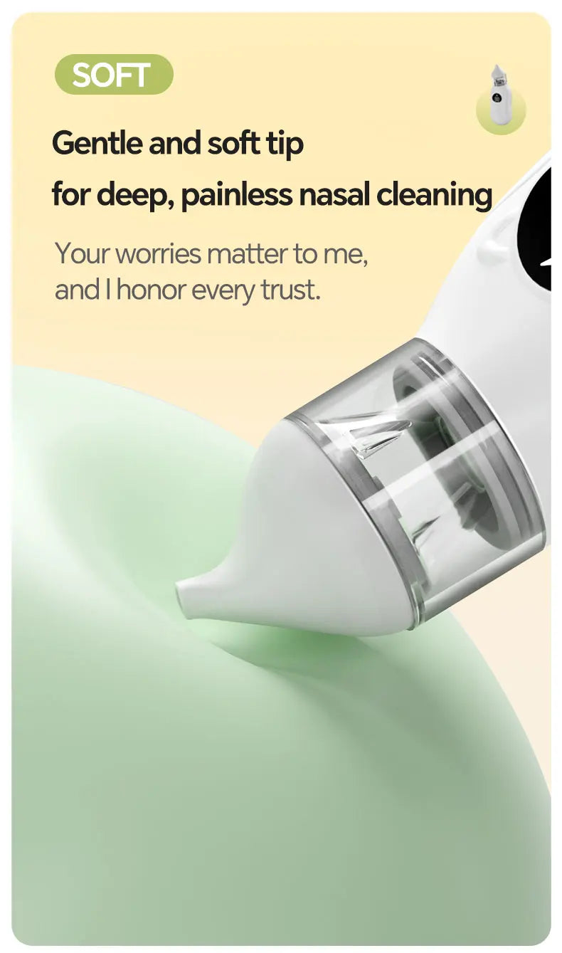 Baby Electric Nasal Aspirator Rechargeable Nose Sucker Cleaner
