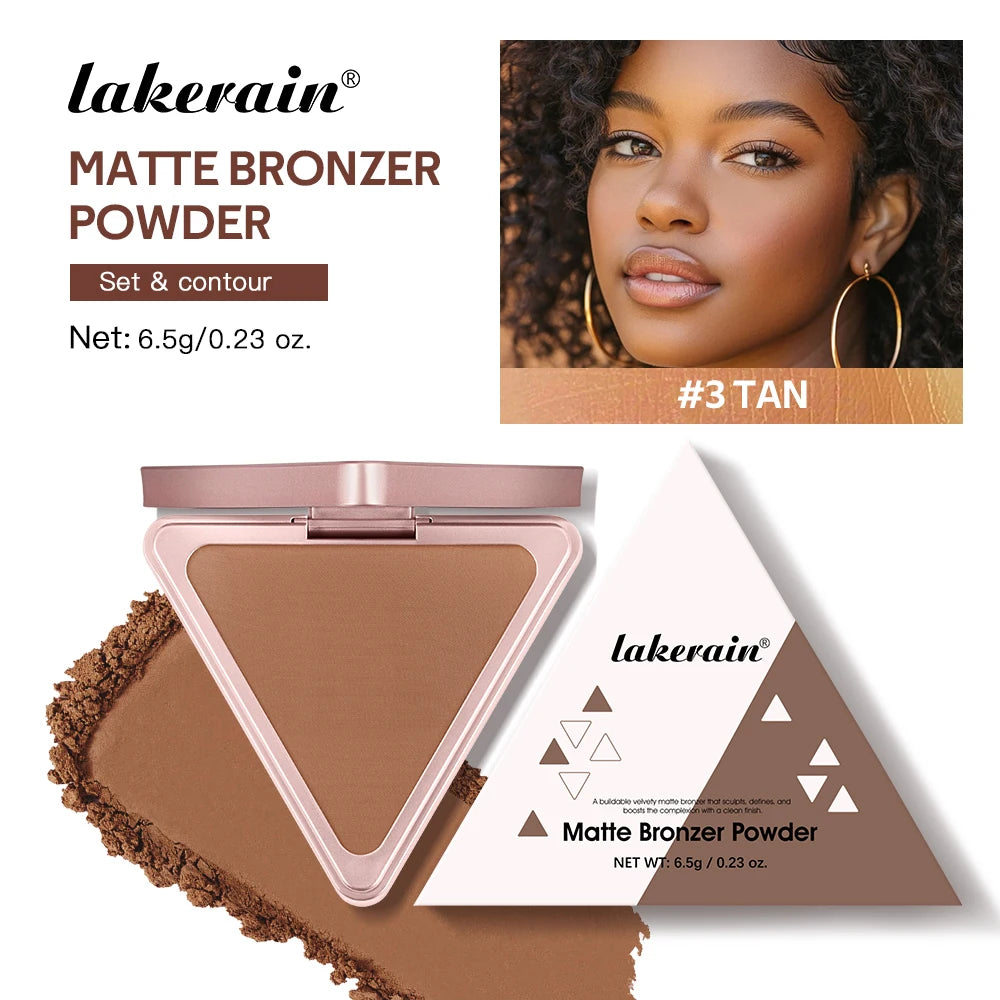 Matte Bronzer Powder Long Lasting Face Makeup & Oil Control Bronzer