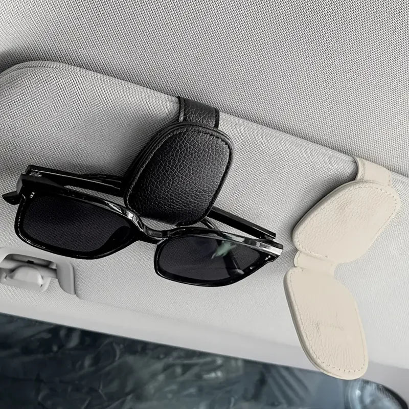 Car Sun Visor Glasses Holder Magnetic Sunglasses Clip Mount Organizer
