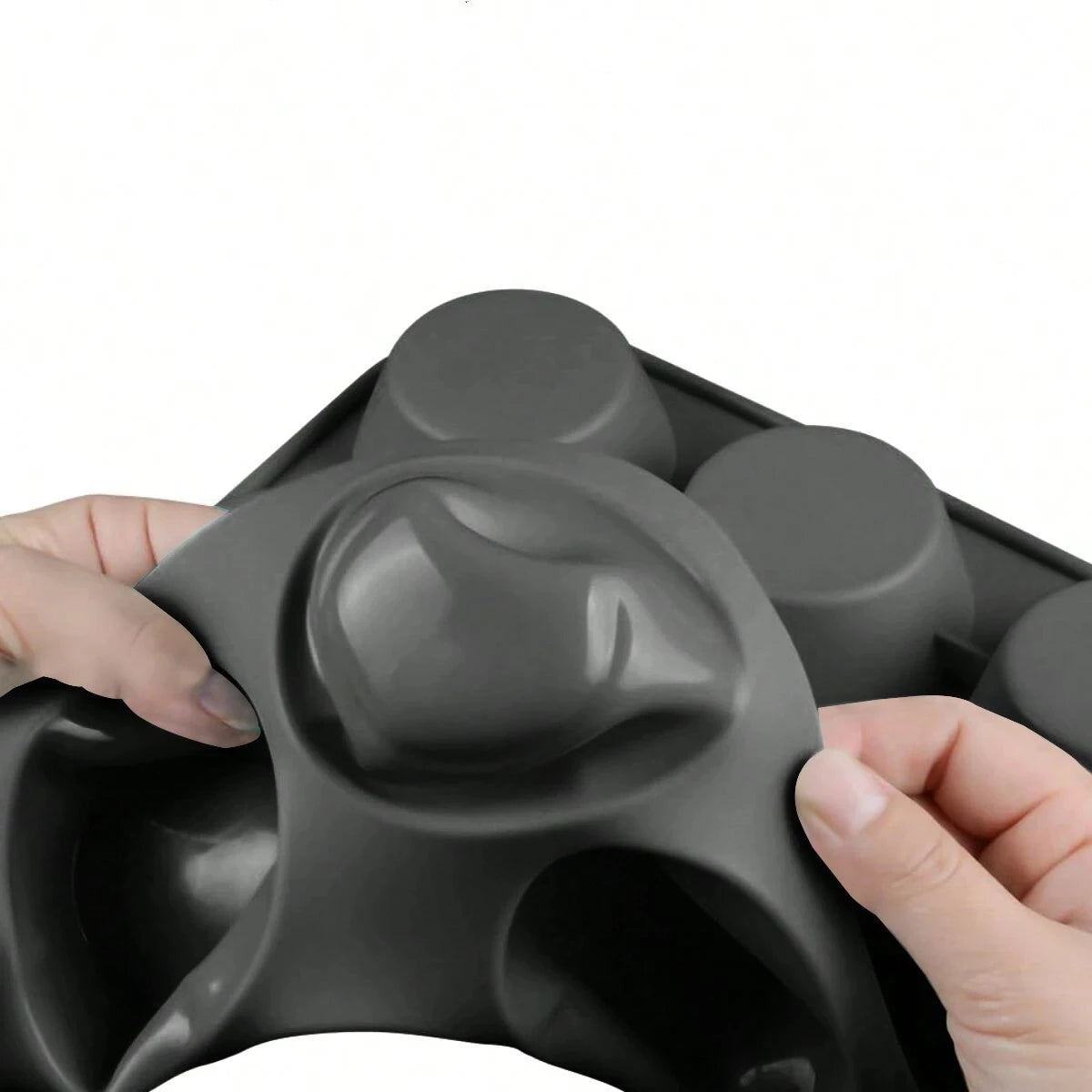 12-Cup Silicone Muffin Pan Nonstick Cupcake Baking Mold Tray