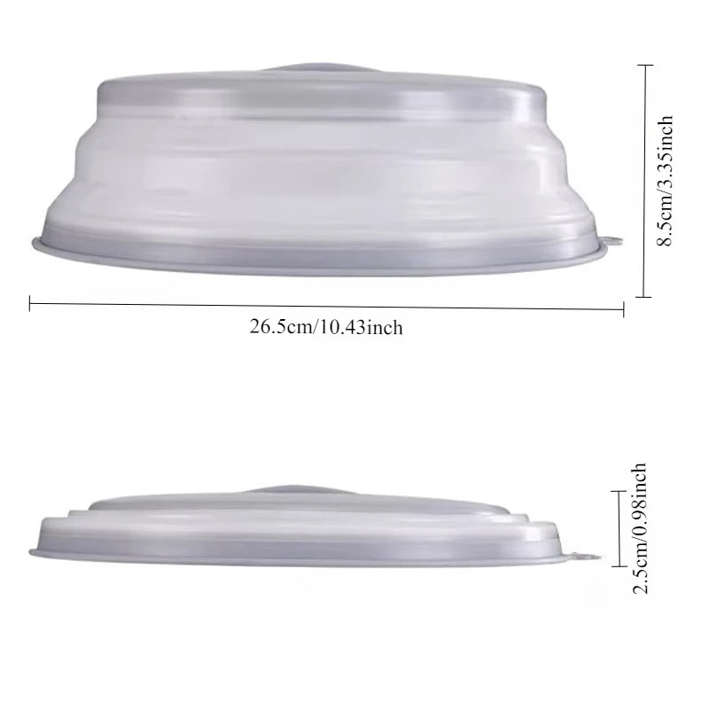 Collapsible Microwave Splatter Cover and Food Strainer Lid - 6