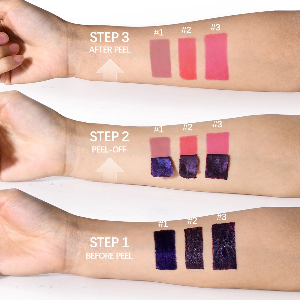 Peel Off Lip Stain Long Lasting Transfer Proof Tint Kit