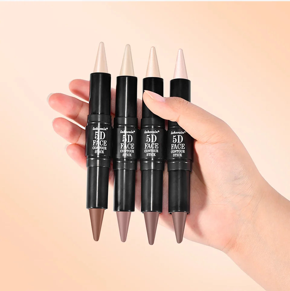 Dual-Ended Contour & Highlighter Stick Waterproof Face Bronzer - 17