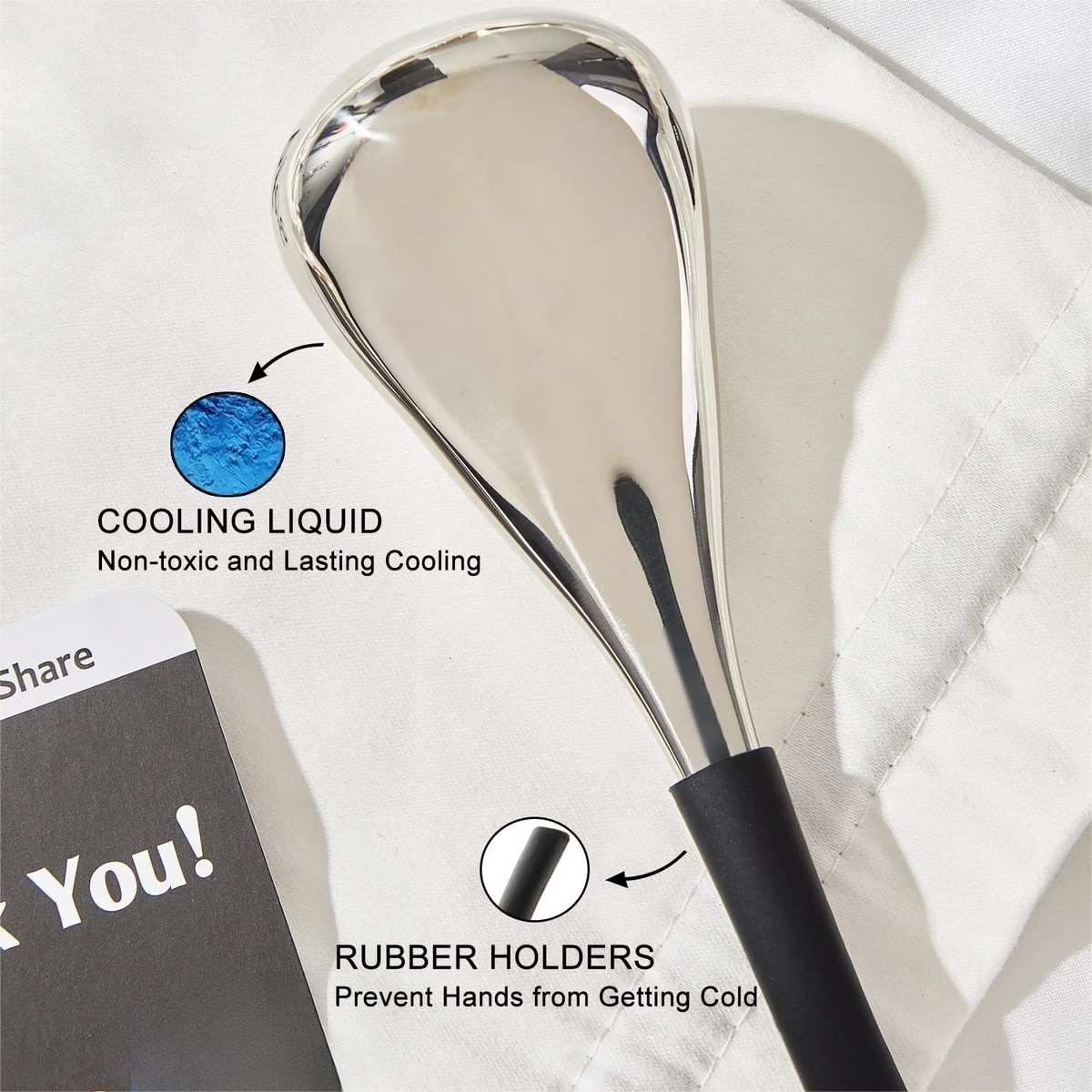 Stainless Steel Ice Globes Facial Cryo Sticks Cooling Roller