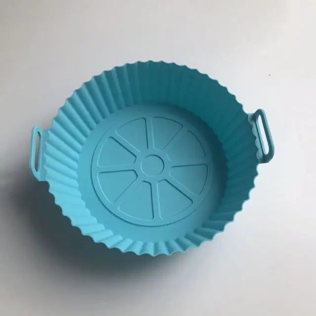 Reusable Silicone Air Fryer Liner Non-Stick Baking Tray Basket Pot