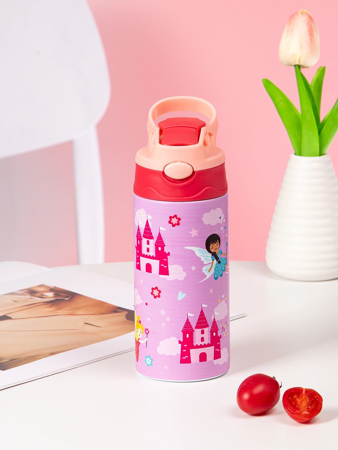 350ml Cartoon Insulated Stainless Steel Water Bottle Kids Vacuum Flask - 11