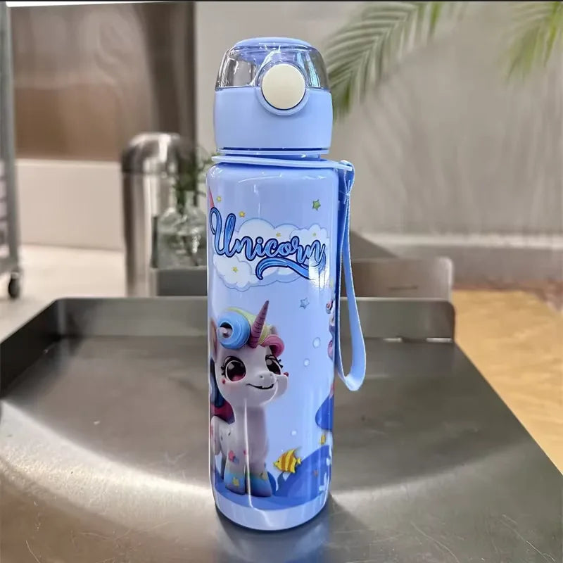 Cute Unicorn Space Cup BPA Free Portable Water Bottle for Kids 700ml - 32