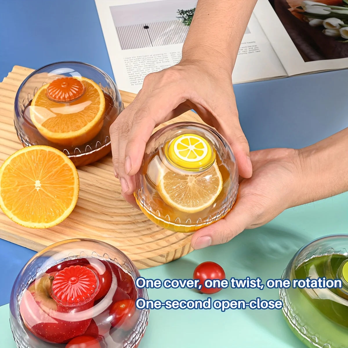 Airtight Fruit Vegetable Crisper Container Food Storage Keeper Box