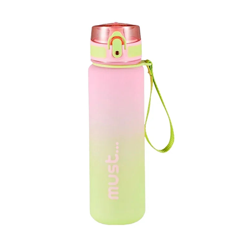 Fantia Gradient Sports Water Bottle Leakproof Fitness Gym Drinking Cup - 19