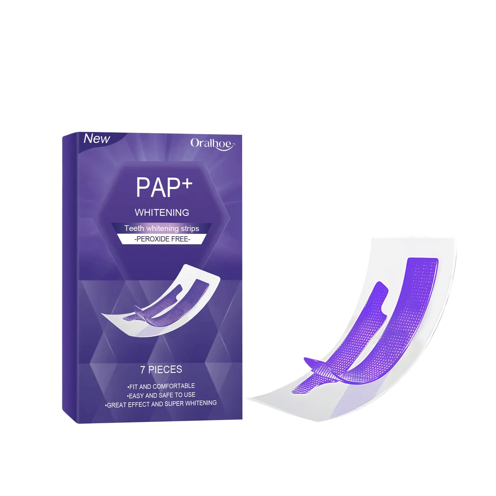 Teeth Whitening Strips Peroxide Free Stain Removal Bleaching Tool - 13