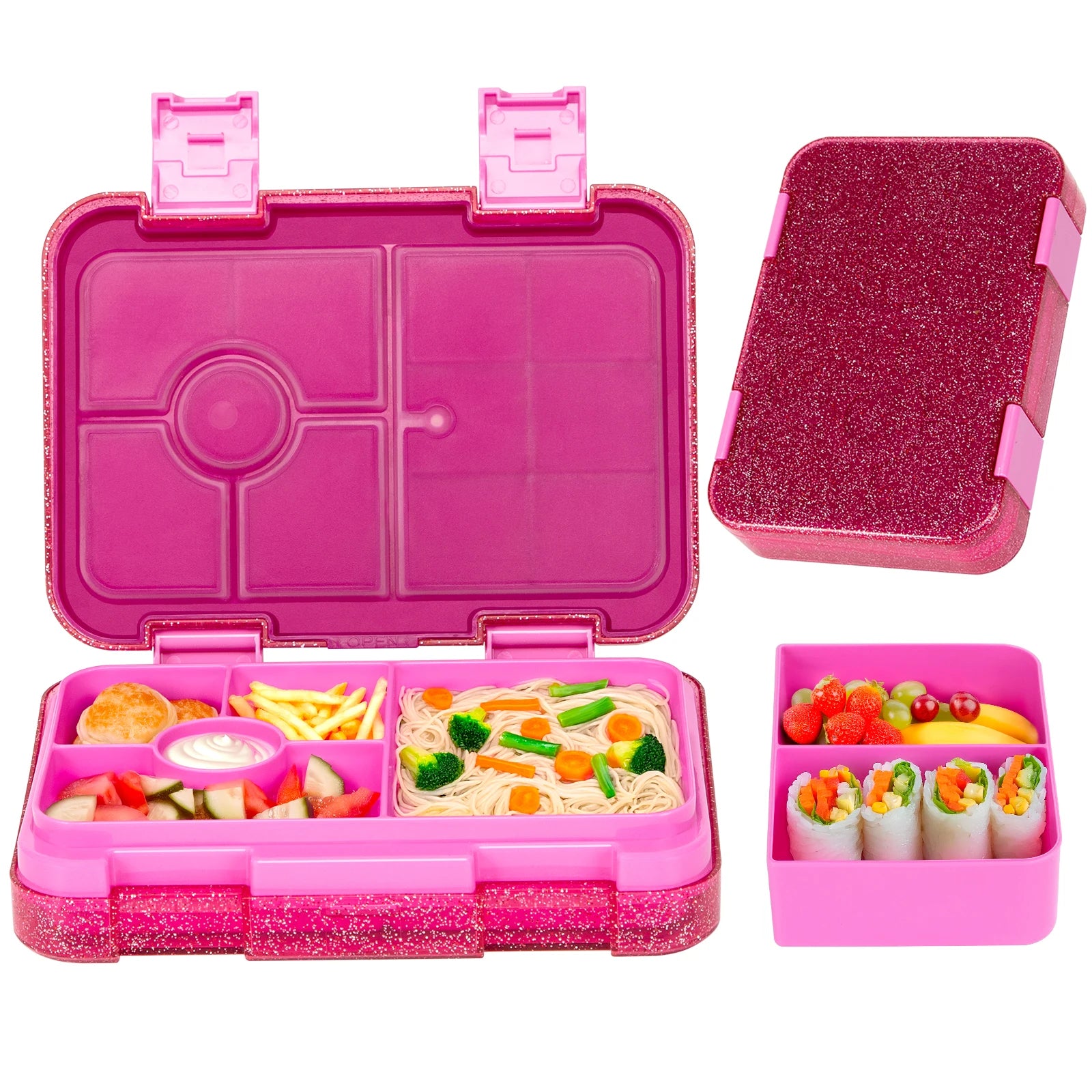 1100ml Leakproof Bento Lunch Box Microwavable Tritan Food Container