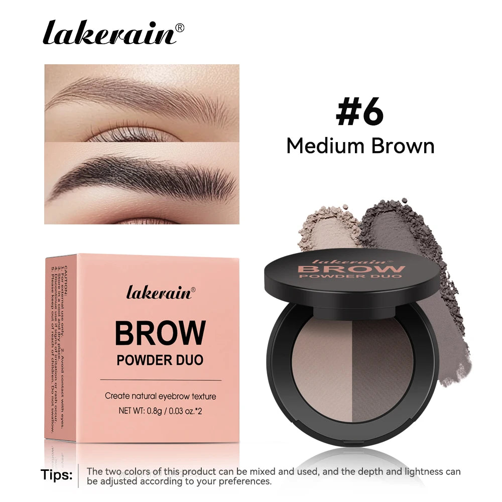 Two-Color Eyebrow Powder Long Lasting Contour and Nose Shadow Makeup - 23