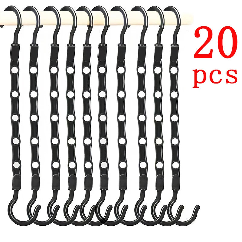 Space Saving Magic Hangers Closet Organizer Clothes Storage Hook Set - 15