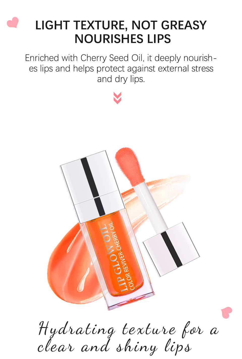Lakerain Crystal Jelly Moisturizing Lip Oil Gloss Tinted Plumper - 12