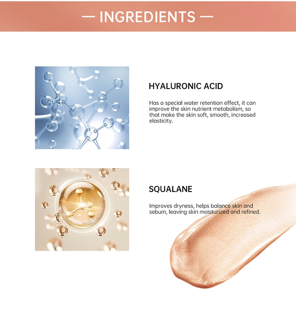 Halo Glow Liquid Face Filter Highlighter & Dewy Skin Bronzer Serum