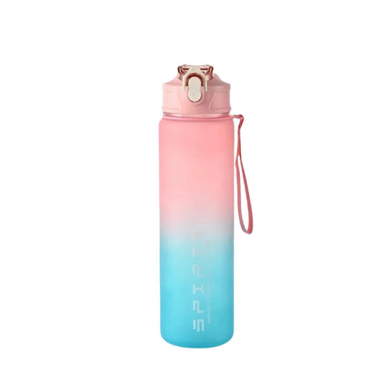 800ML Leakproof Sports Water Bottle Portable Shaker for Fitness Hiking - 9