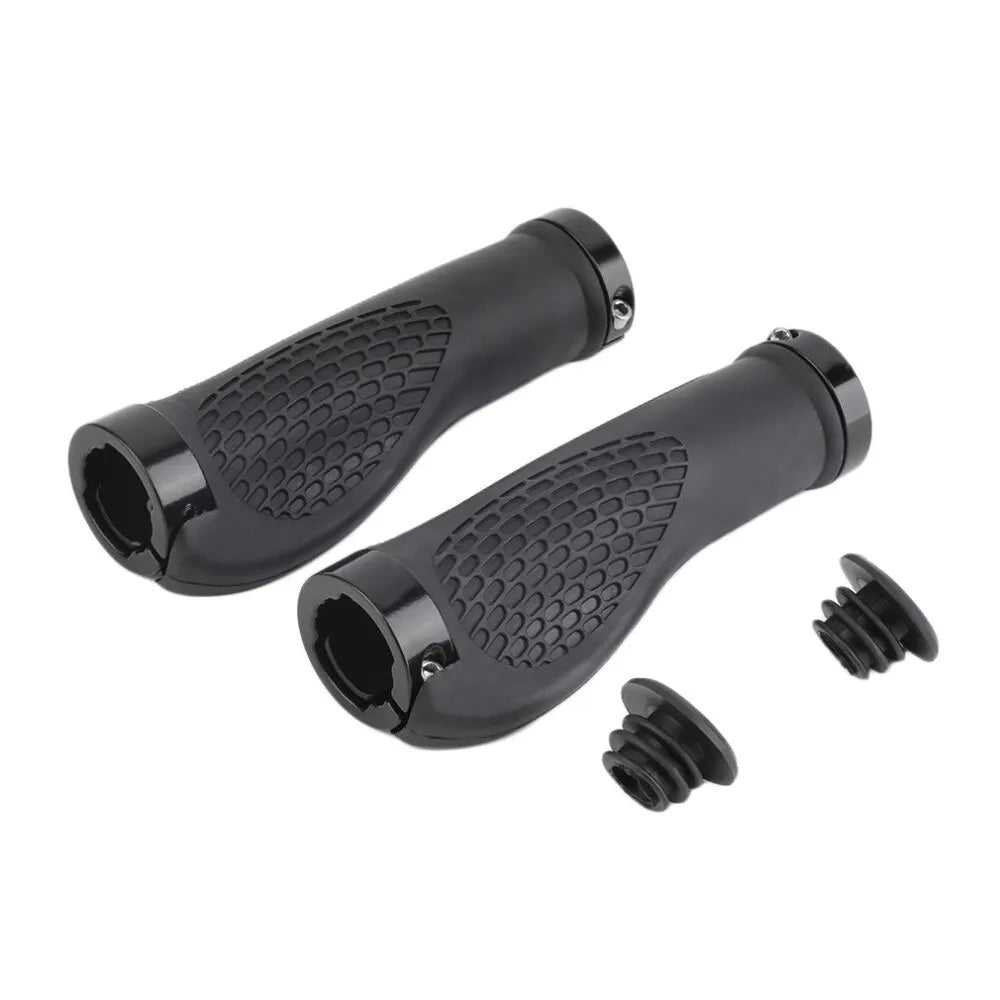 Ergonomic MTB Bicycle Handlebar Grips Anti Slip Rubber Lock On Grips