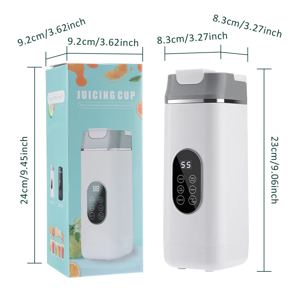 Portable 12-Blade Electric Juicer Cup & Smoothie Blender Bottle - 13