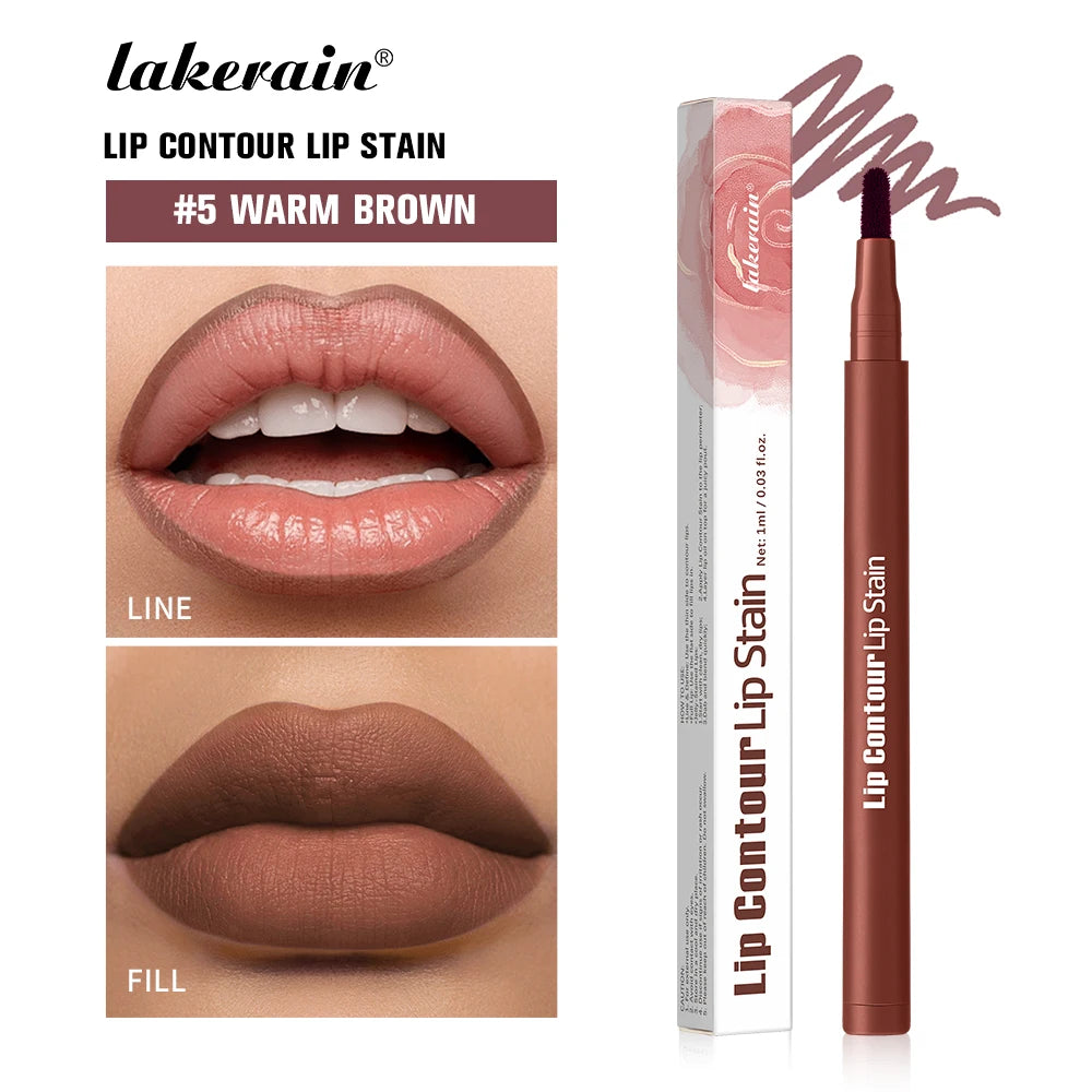 2 in 1 Dual Sided Lip Contour Stain and Liner - 34