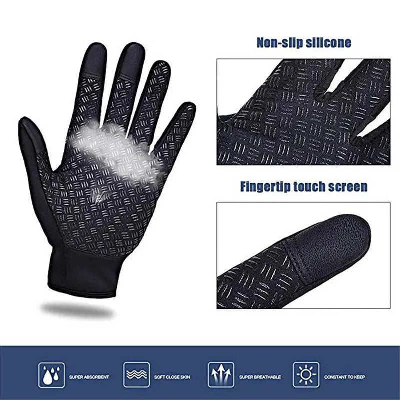 Winter Thermal Touchscreen Gloves Waterproof Windproof Cycling Mittens