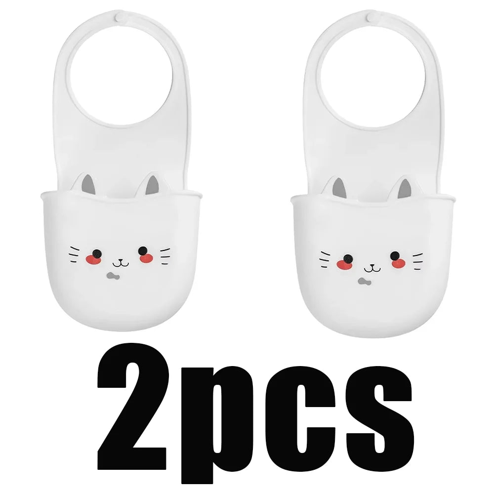 Cat Shape Silicone Kitchen Sink Faucet Sponge Holder Hanging Drain Basket - 15