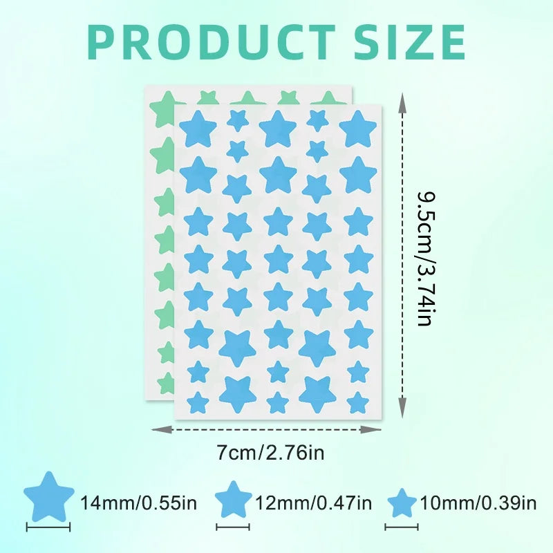 Cute Star Pimple Patches Acne Spot Treatment Healing Stickers 40 Pack - 6