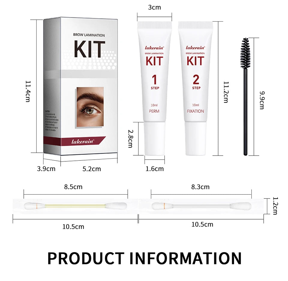 Lakerain Brow Lamination Kit Semi-Permanent Eyebrow Lift Set - 14