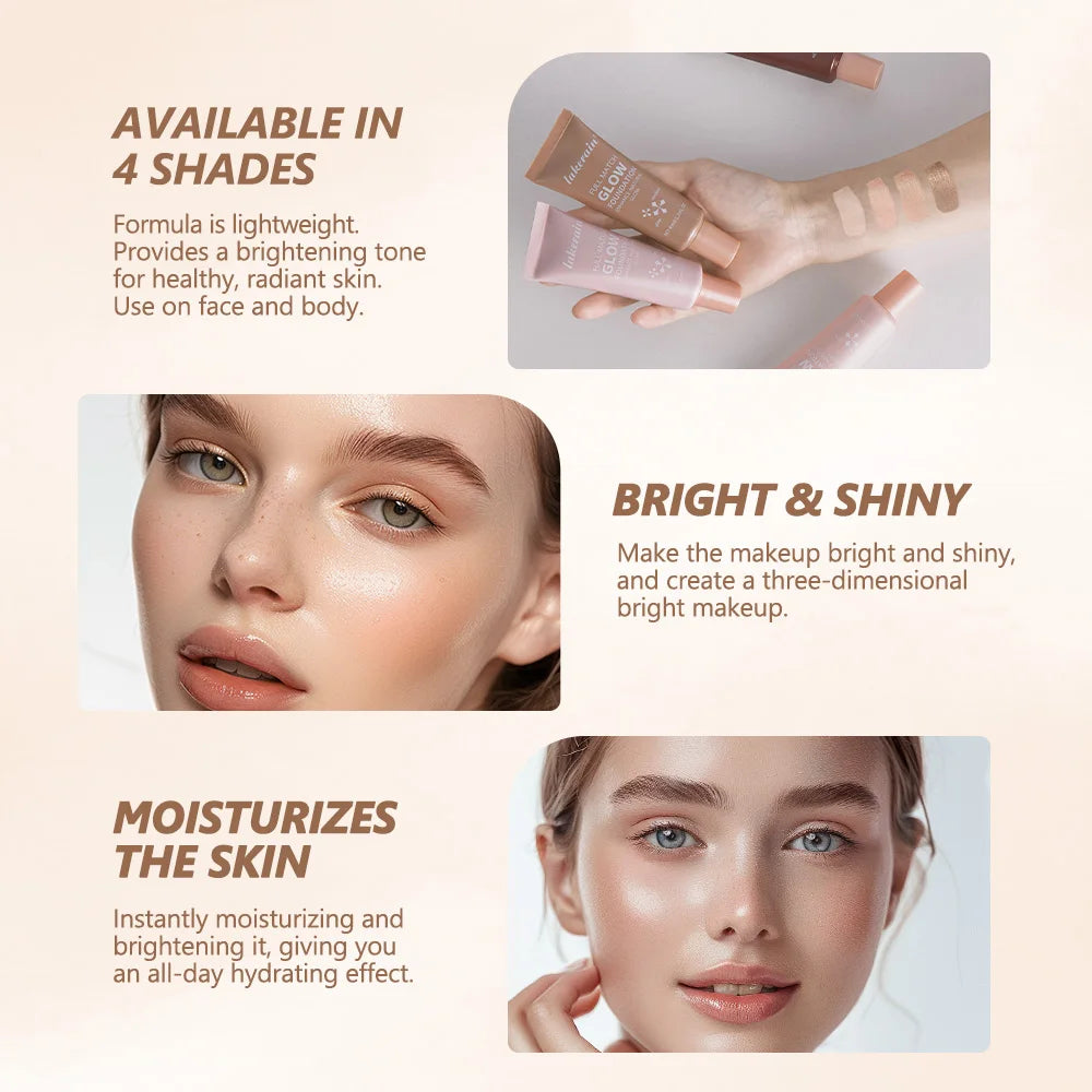 Glowing Liquid Foundation Moisturizing Highlighter Makeup Base - 5