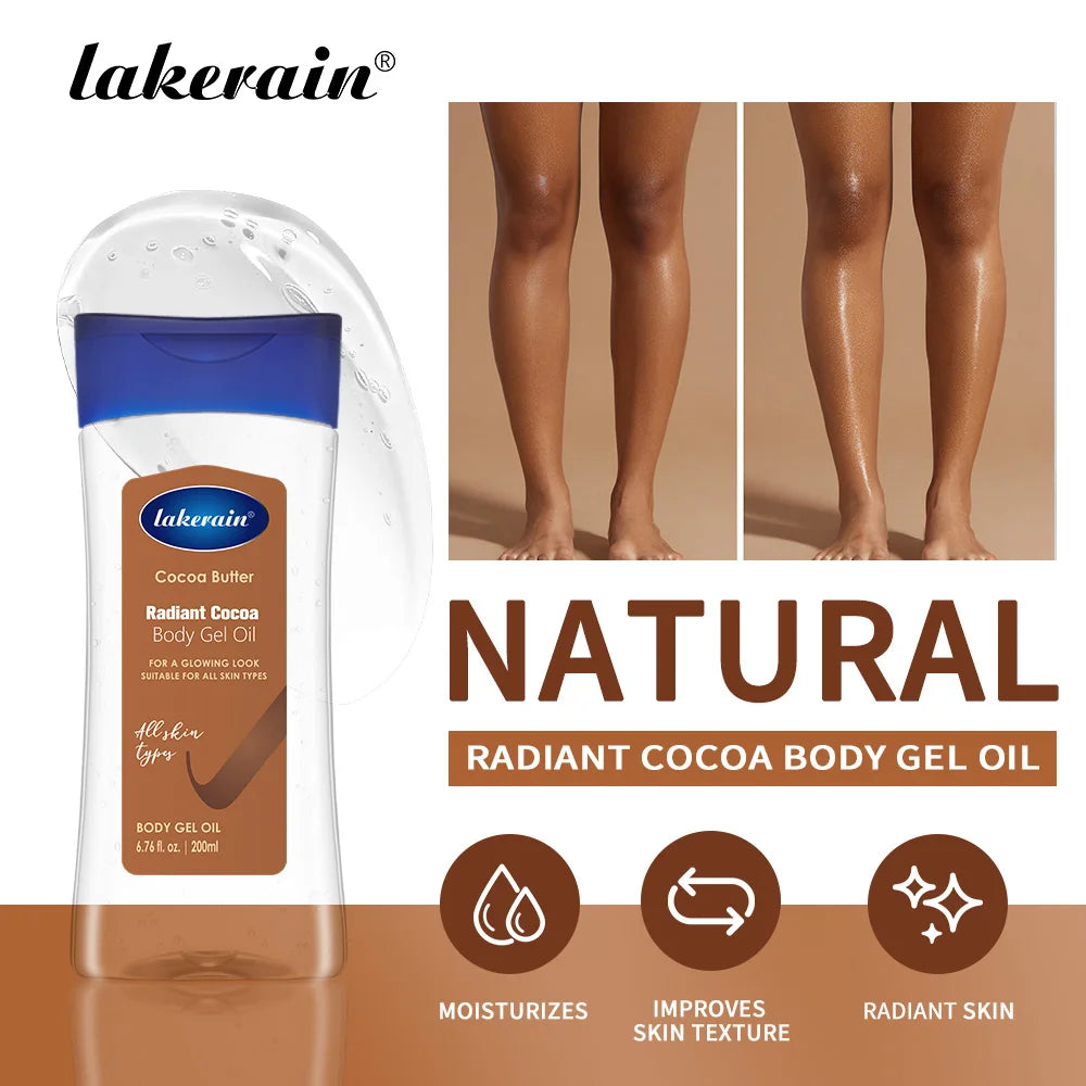 Cocoa Body Oil Gel Moisturizing Hydration for Dry Skin Care - 1