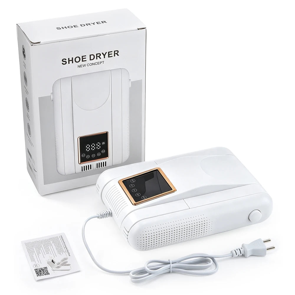 Dual V Portable Electric Shoe Dryer Boot Heater with Smart LED Timer