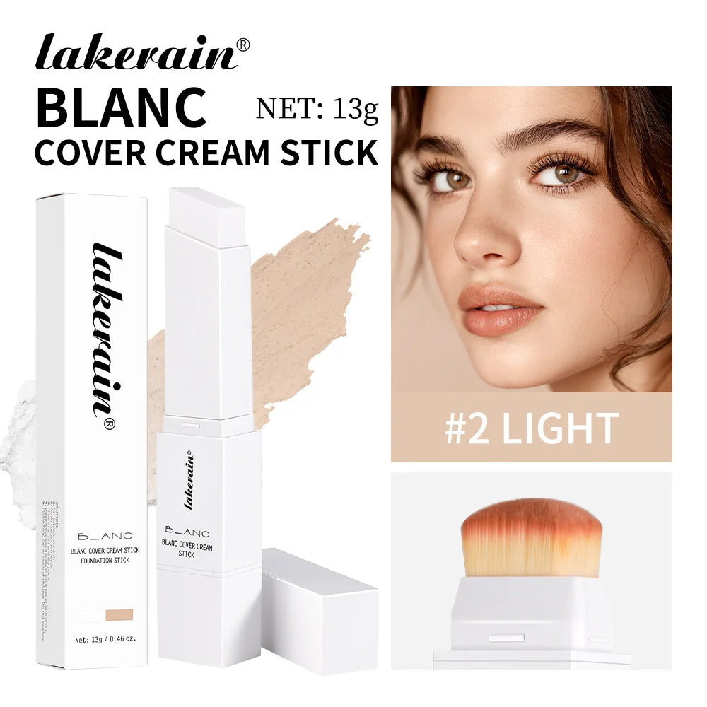 Lakerain Blanc Cover Dual Ended Waterproof Cream Foundation Stick