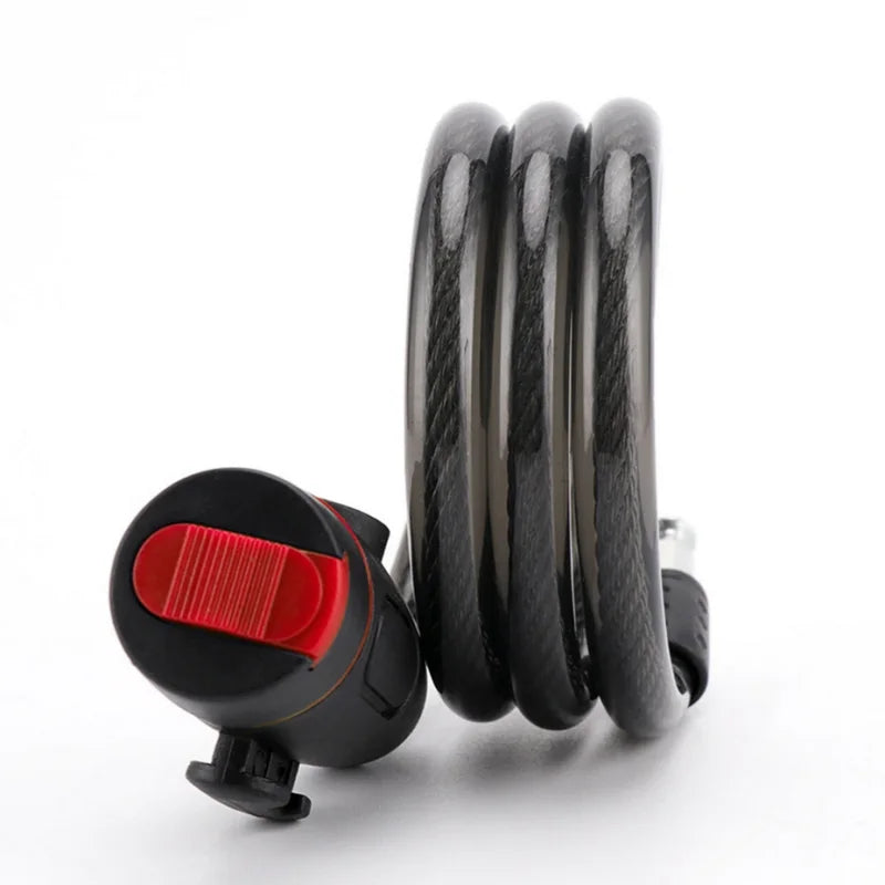 Heavy Duty Bike Steel Cable Lock with Mounting Bracket Anti Theft Security - 9