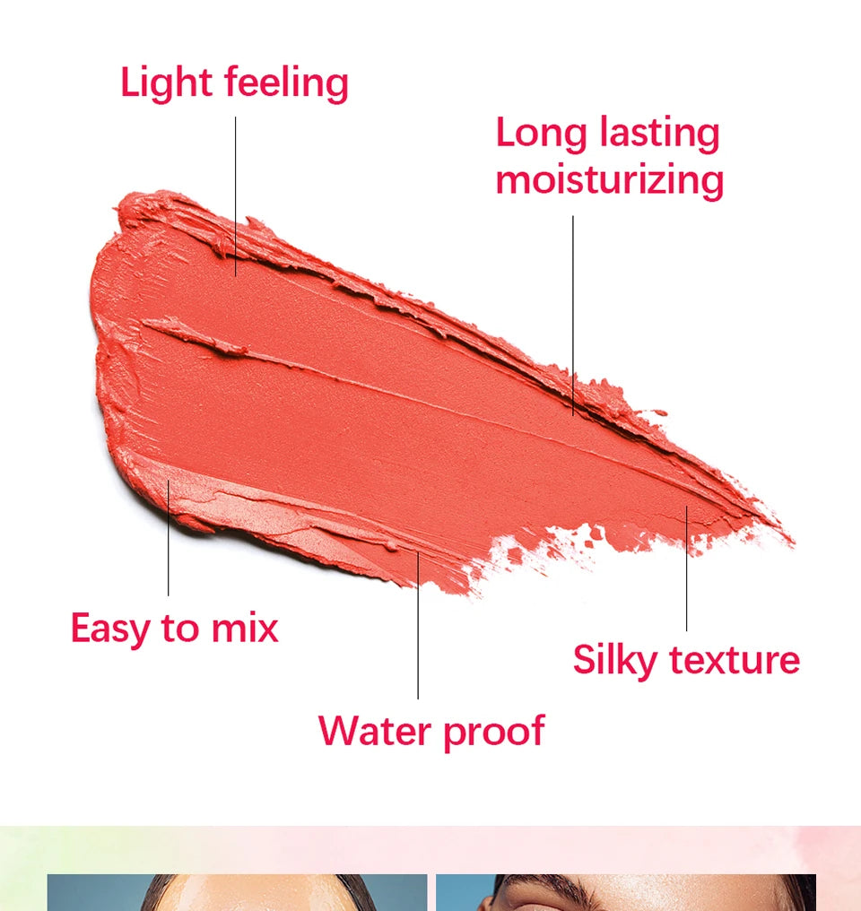 Korean Blush Stick Matte Cream Blusher & Tinted Makeup Stick - 21