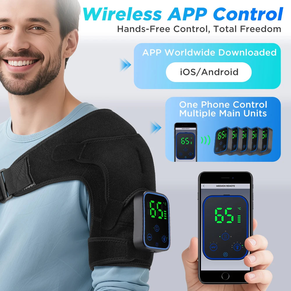 Smart Cordless Shoulder Heating Massager Electric Brace