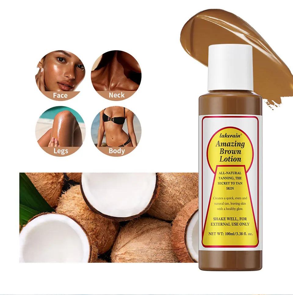 Amazing Brown Tanning Lotion Self Tanner Booster