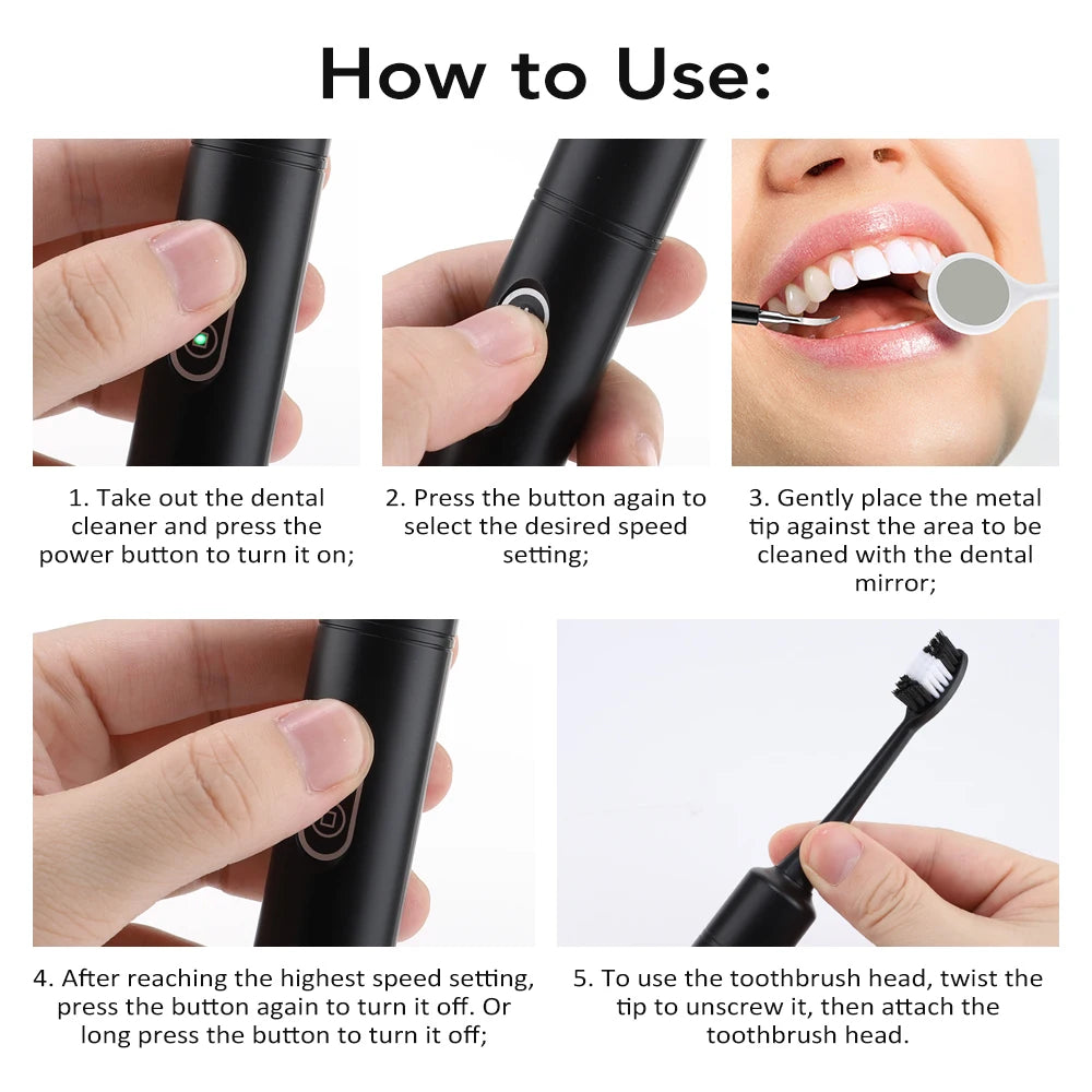 Electric Sonic Dental Scaler and Teeth Whitening Plaque Remover