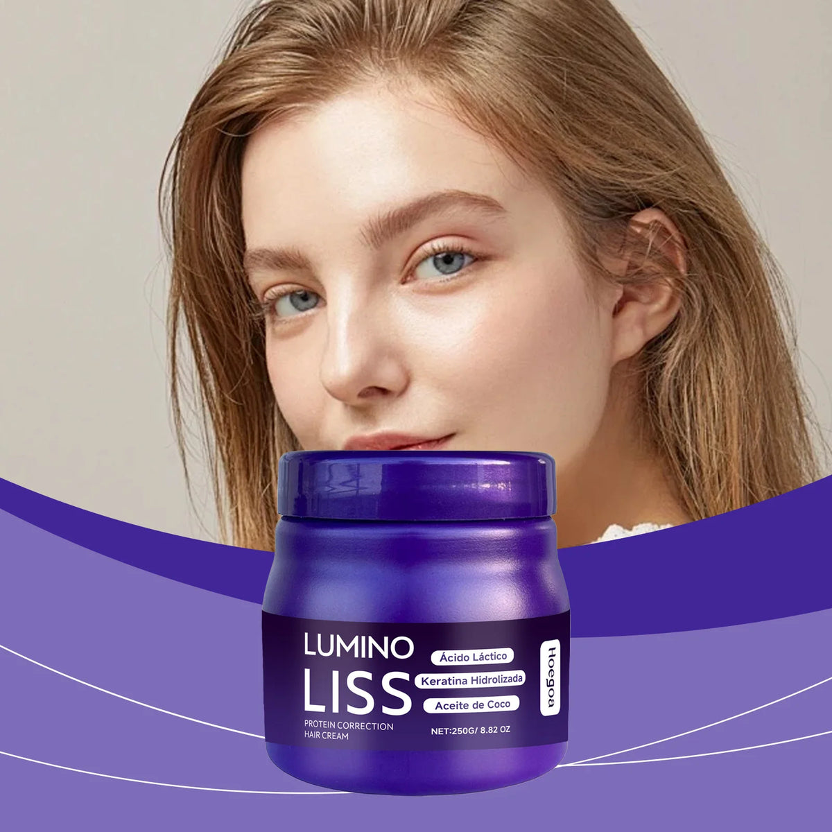 Protein Correction Hair Straightening Cream & Keratin Repair Mask