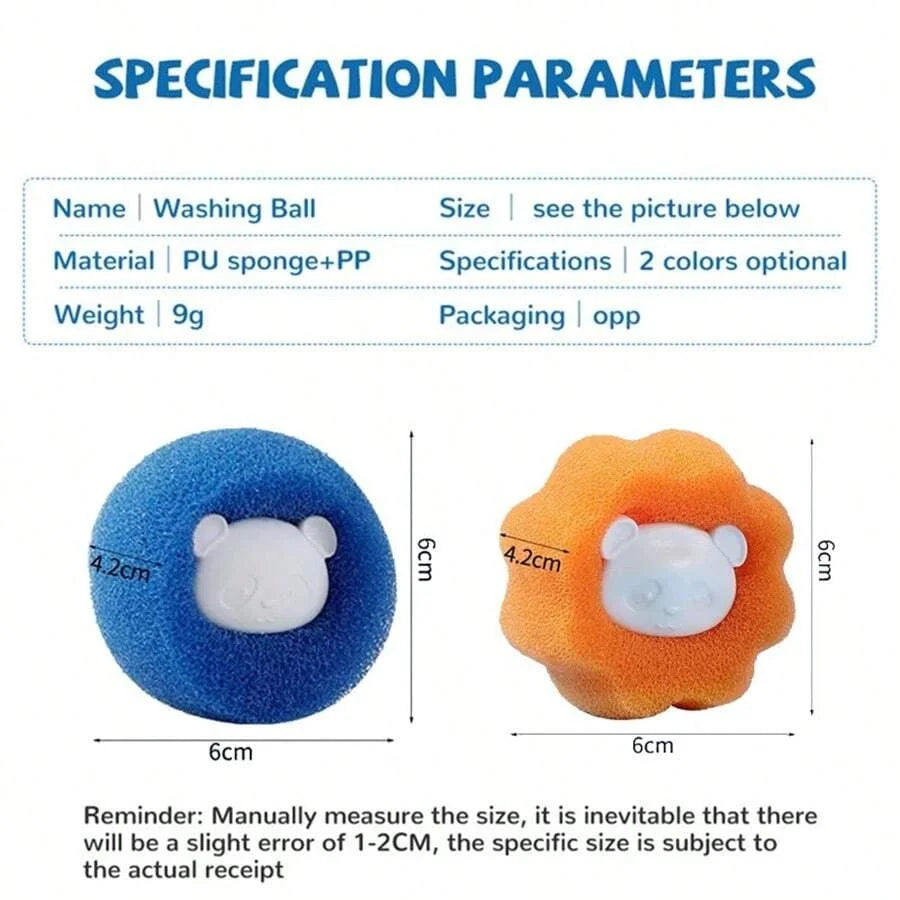 Sponge Laundry Ball Lint Remover Washing Machine Pet Hair Catcher - 5