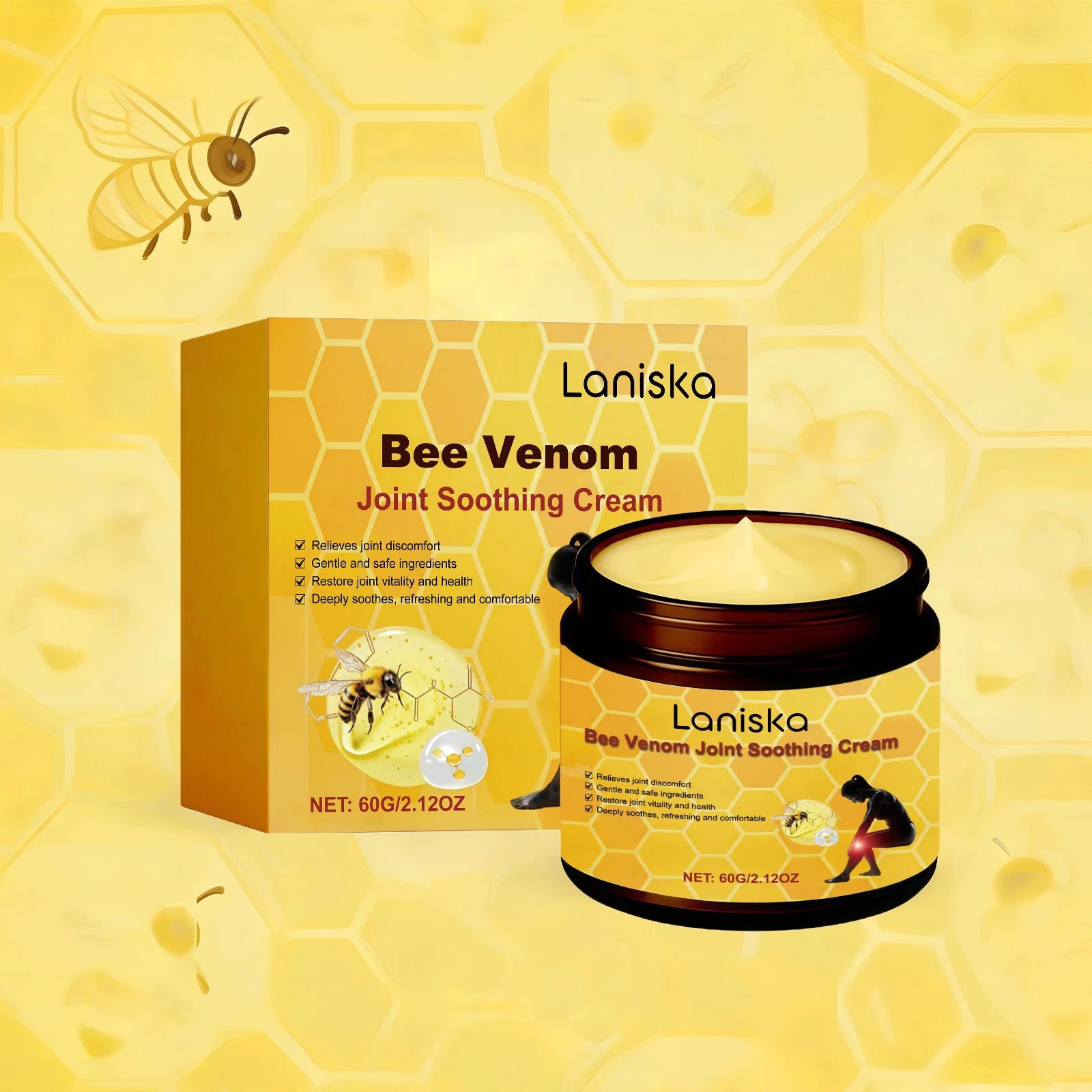 Bee Venom Joint Soothing Cream Body Care Massage Cream - 7