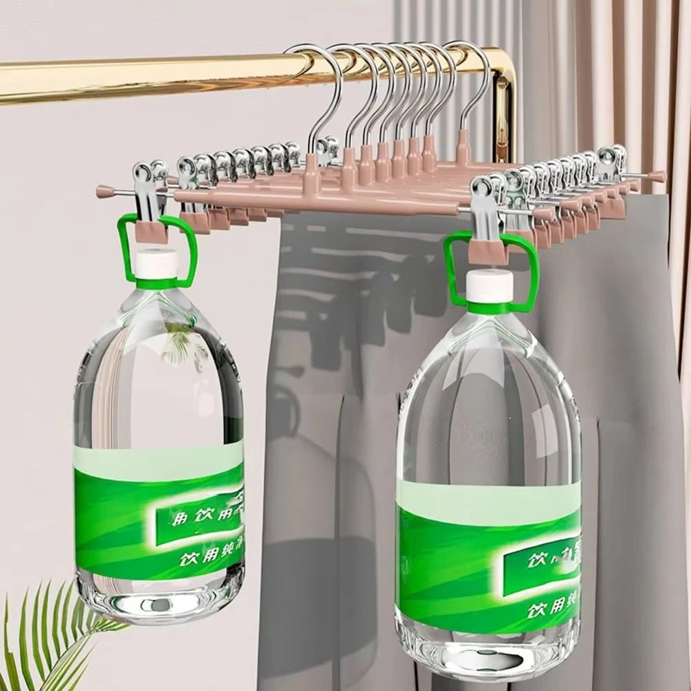Non-Slip Stainless Steel Pants Hangers with Clips for Skirts and Jeans - 8