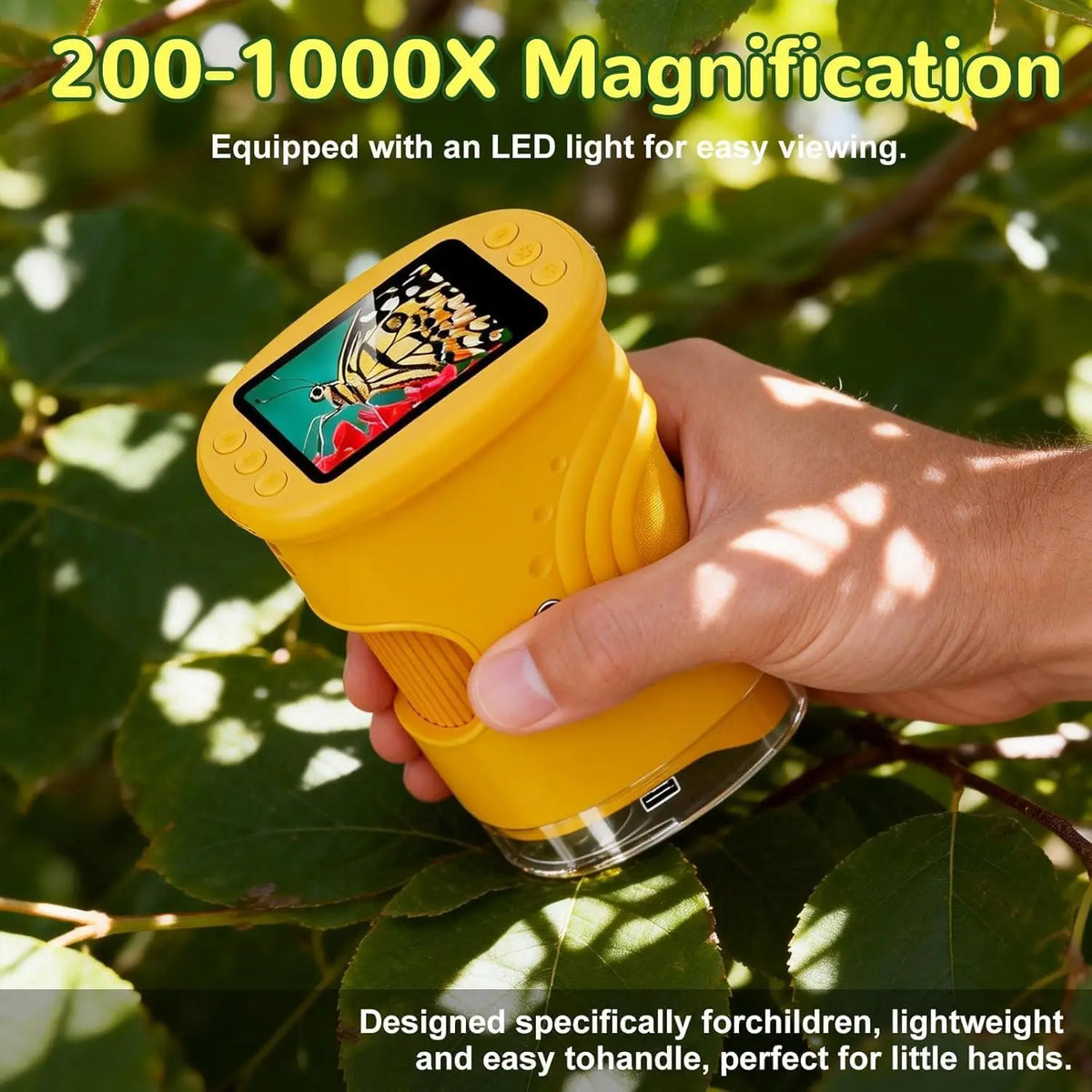 Handheld Digital Microscope for Kids Portable Science Toy